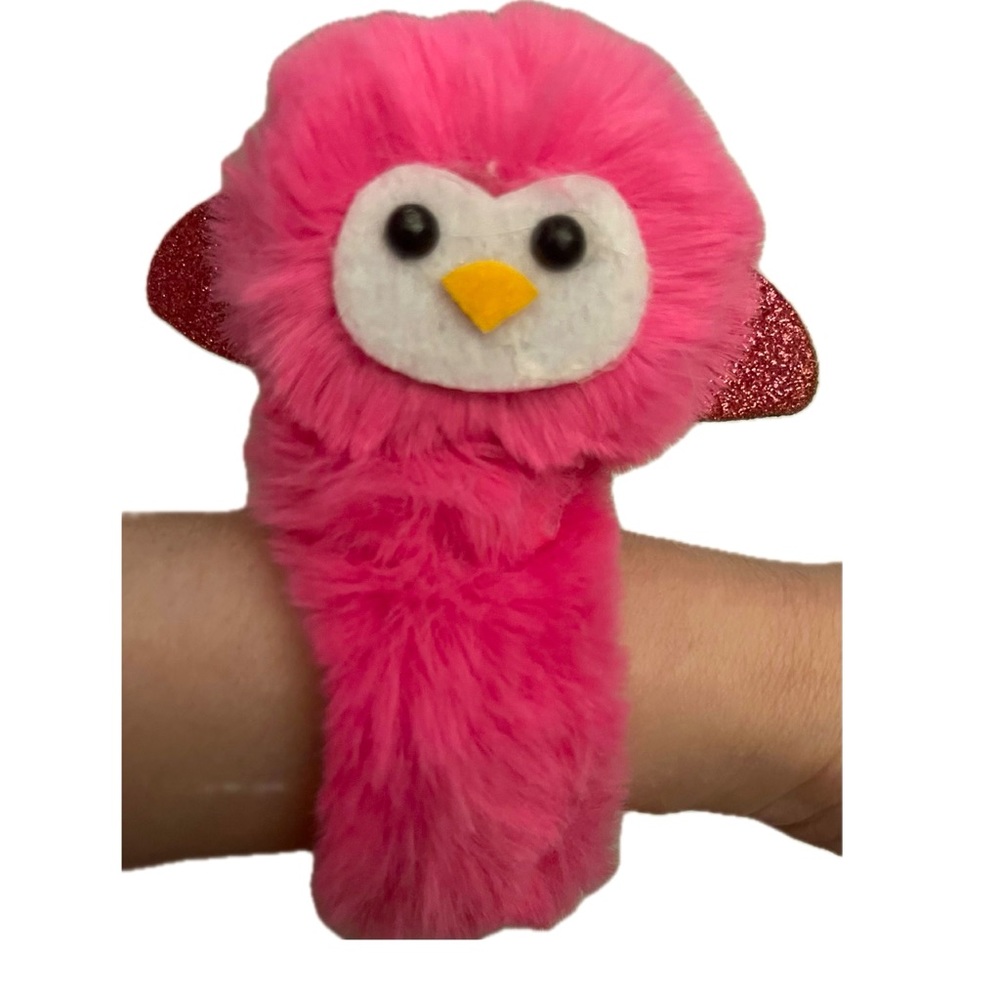 💖Owl Glitter Slap Bracelet Plushie❣️